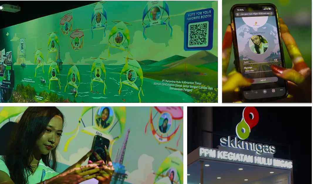 PPM SKK Migas Booth at IPA Convex 2026 - Immersive Room with Interactive Kite Message Wall Thumbnail
