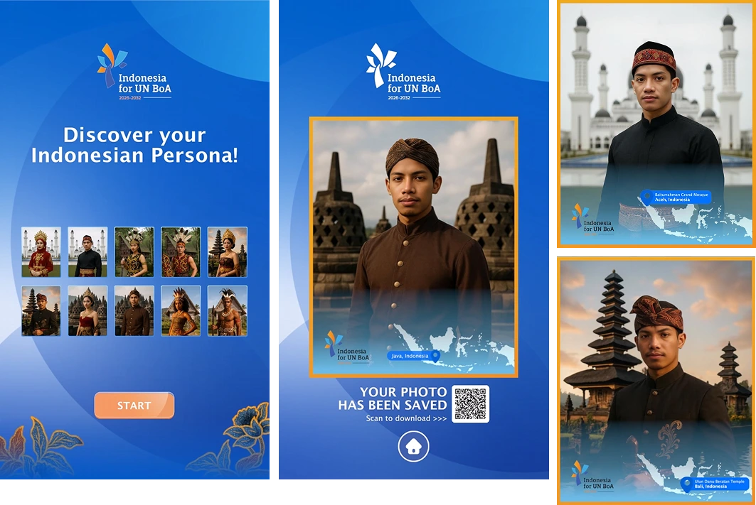 Discover Your Indonesia Persona - Photobooth AI untuk Acara Perayaan BPKRI Sebagai Kandidat Anggota UN BoA Thumbnail