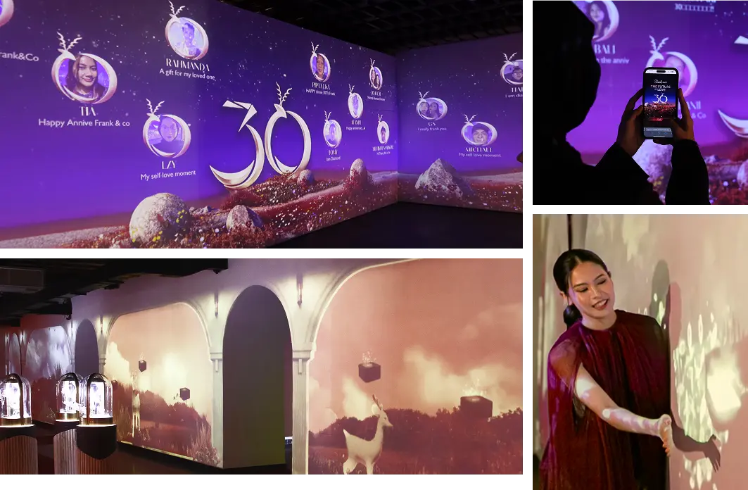 Frank & co. 30 Years of Love - Immersive Experience Featuring Interactive Message Wall and Touchable Jewelry Box & Deer Mascot Interactions Thumbnail
