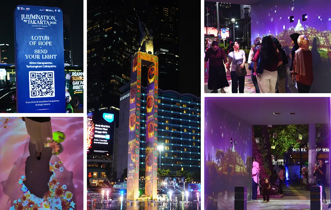 Illumination of Jakarta 2026: Glow of Peace - Interactive Lantern Messages on the Selamat Datang Monument and Immersive Tunnel Experience Thumbnail